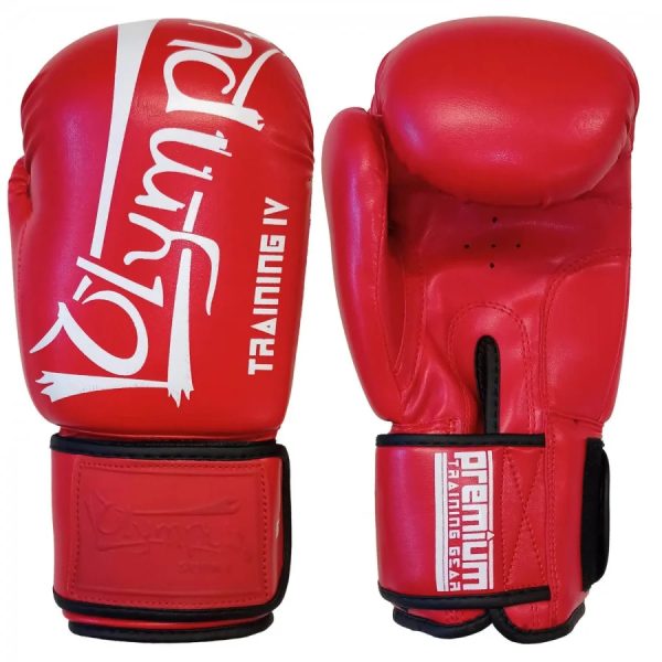 Πυγμαχικά Γάντια Olympus Training IV PU 12oz (Κόκκινα)